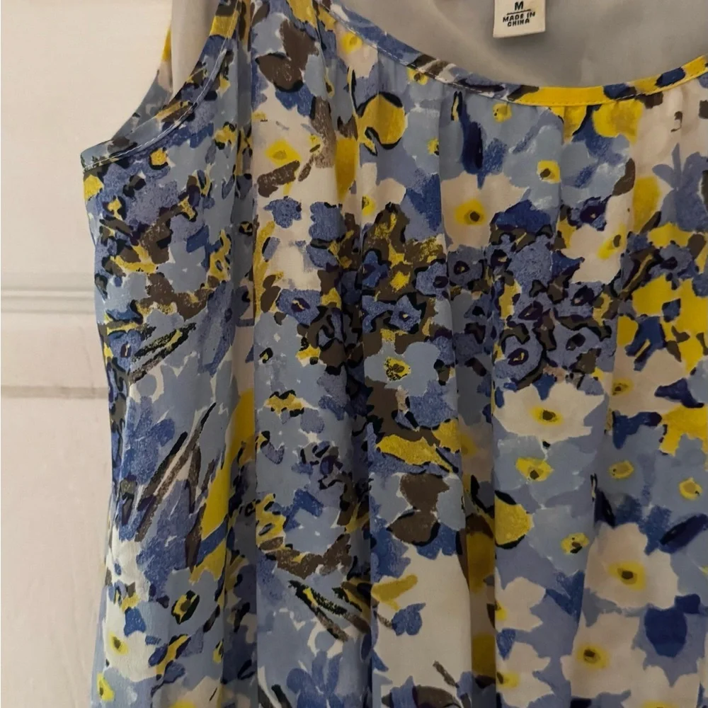 Banana Republic Floral Maxi Dress in Blue and Yellow - Picture 5 of 10